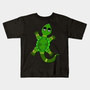 Aboriginal Art - Lizard Hogarth Art Kids T-Shirt